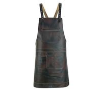 Leathershire Dark Brown Full Grain Leather Apron Butcher -Cook -BBQ -Cooking - Wood work - Cheff - BBq Grill Gift (Dark Brown 2)