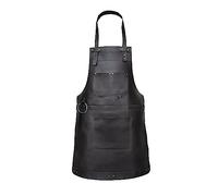 Leathershire Dark Brown Full Grain Leather Apron Butcher -Cook -BBQ -Cooking - Wood work - Cheff - BBq Grill Gift (Chocolate Brown-14)