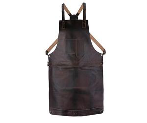 Leathershire Leather Tool Working 12 Pocket Tool Apron | Unisex Leather Cross Body Back Straps Adjustable | Woodworking | Gardening Apron (Dark Brown1)