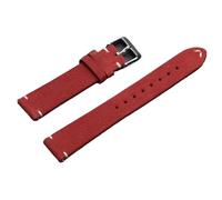 LeatherWatch Strap Soft Suede Sport Wristband Women&Men Bracelets(Red,16mm)