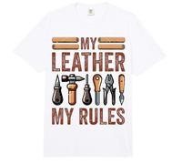 Leatherwork Leather Workers Stamping Working Craft Comfort Colors Adult Heavyweight T-Shirt