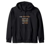 Leatherworking - It Will Look Better In Ten - Leather Craft Zip Hoodie