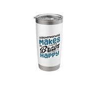 Leatherworking Makes My Brain Happy Craft Stainless Steel Insulated Tumbler