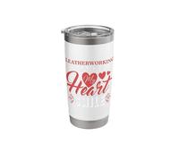 Leatherworking Makes My Heart Smile Stainless Steel Insulated Tumbler