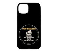 Leatherworking Two Needles One Thread Three Hours Case for iPhone 15 Plus
