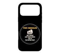 Leatherworking Two Needles One Thread Three Hours Case for iPhone 17 Pro Max