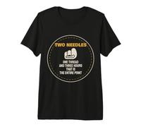 Leatherworking Two Needles One Thread Three Hours Premium T-Shirt