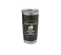 Leatherworking Two Needles One Thread Three Hours Stainless Steel Insulated Tumbler