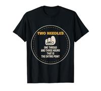 Leatherworking Two Needles One Thread Three Hours Value Graphic T-Shirt