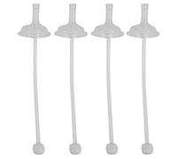 Leatikall 4pcs Bottle Straws, Soft Silicone Replacement Straws Wide Mouth Sippy Straw Drinking Tools