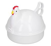 Leatikall Egg Cooker, 4 Eggs Capacity Chicken Shape Microwave Egg Boiler Steamer for Home Kitchen