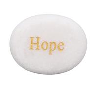 Leatikall Engraved Inspirational Stone, 3 Different Words Encouragement Rocks Marble Polished Smoothly Comfortable Motivational Stone for Decoration Gifting (hope)