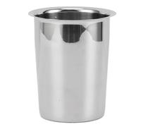 Leatikall Kitchen Utensil Holder, Large Capacity Mess Proof Flatware Spoon Spatula Tool Cutlery Container 304 Stainless Steel Utensil Holder for Countertop (Without Holes)