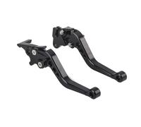 Leatikall Motorcycle Brake Lever, 2PCS Brake Handle Lever Aluminum Alloy Clutch Levers Handlebar Braking Device Adjustable (Black)