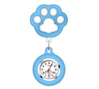 Leatrom Cute Cat Claw Nurse Watch, Can Stretch Nurse Watches, Silicone Hook Glowing Pointer Nurse Watches, Suitable for Medical Workers, Blue, Casual