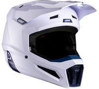 Leatt 2.5 V26 Motocross Helmet, white-blue, size S for Men