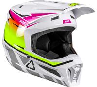 Leatt 2.5 V26 Motocross Helmet, white-pink-yellow, size M for Men