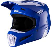 Leatt 2.5 V26 Motocross Helmet, white-turquoise-blue, size M for Men