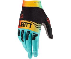 Leatt 2.5 X-Flow Contrast Motocross Gloves, black-blue-yellow, size XL for Men