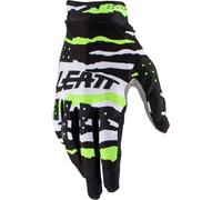 Leatt 2.5 X-Flow Tiger Motocross Gloves, black/white/neon yellow, size XL
