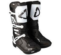 Leatt 2024 Boots Youth 3.5 Black White Motocross MX ATV Enduro Quad Off Road