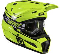 Leatt 3.5 Junior Motocross Helmet with Goggles, white/black/red, size L (53/54)
