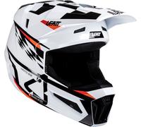 Leatt 3.5 Junior V25, motocross helmet youth M White/Black/Red