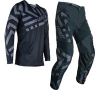 Leatt 3.5 Ride Stealth 2024 Youth Motocross Jersey and Pants Set, black/grey, size XS