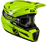 Leatt 3.5 V26 Motocross Helmet with Goggles, black-yellow, size XL for Men
