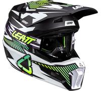 Leatt 3.5 V26 Storm, motocross helmet M Matt White/Black/Yellow/Green