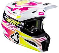 Leatt 3.5 V26 Storm, motocross helmet XL White/Pink/Yellow