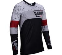 Leatt 4.5 Enduro Patch 2025 Motocross Jersey, black-grey-red, size M for Men