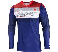 Leatt 5.5 Ultraweld 2024 Motocross Jersey, red/dark blue, size M