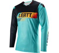 Leatt 5.5 Ultraweld Contrast Motocross Jersey, black/turquoise, size S