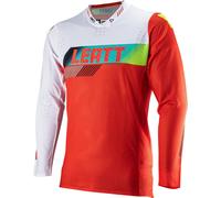 Leatt 5.5 Ultraweld Contrast Motocross Jersey, white/red, size M