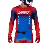 Leatt Moto 5.5 UltraWeld V26 Motocross Jersey, red-blue, size S for Men