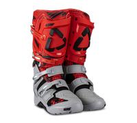 Leatt Moto 5.5 Flexlock Enduro Motocross Boots, grey-red, size 40 41 for Men
