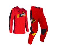 Leatt 3.5 Ride 2024 Motocross Jersey and Pants Set, black-red, size 2XL