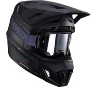 Leatt 7.5 V24 Stripes Motocross Helmet with Goggles, black-grey, size 2XL for Men