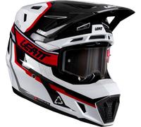 Leatt 7.5 V26, motocross helmet M White/Black/Red