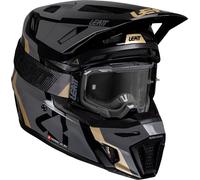 Leatt 8.5 Camo, motocross helmet L Black/Grey/Gold