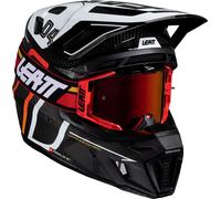 Leatt 9.5 Carbon-White, motocross helmet XS Black/White/Red