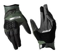 Leatt ADV 5.5 HydraDri Motorcycle Short Textile Adventure Gloves - Forest Green