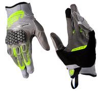 Leatt ADV 5.5 HydraDri Motorcycle Short Textile Adventure Gloves - Hi-viz Yellow