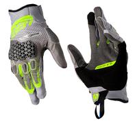 Leatt ADV 5.5 HydraDri Motorcycle Short Textile Adventure Gloves - Hi-viz Yellow