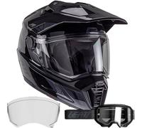 Leatt ADV 8.5 Motorcycle Motorbike Touring Adventure Helmet - Stealth
