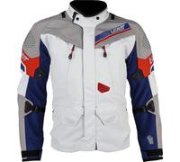 Leatt ADV DriTour 7.5 waterproof Motorcycle Textile Jacket, grey-red-blue, size XL