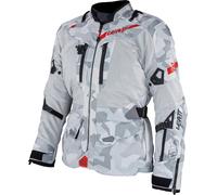 Leatt ADV FlowTour 7.5 waterproof Motorcycle Textile Jacket, black-grey-red, size S for Men