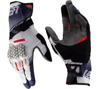 Leatt ADV Hydradri 5.5 waterproof Motorcycle Gloves, white-red-blue, size 3XL for Men