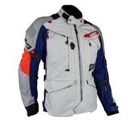 Leatt ADV 7.5 Multitour Textile Motorcycle Adventure Jacket - Royal Blue / Red